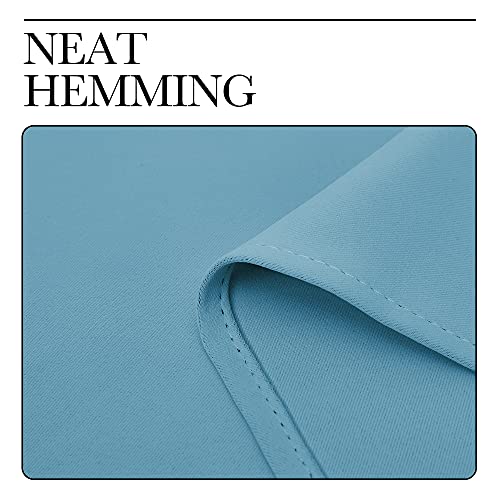 Image of NICETOWN Window Treatment Thermal Insulated Solid Grommet Blackout Curtains /Drapes for Bedroom (Teal Blue, Set of 2 Panels, 42 by 84 Inch)