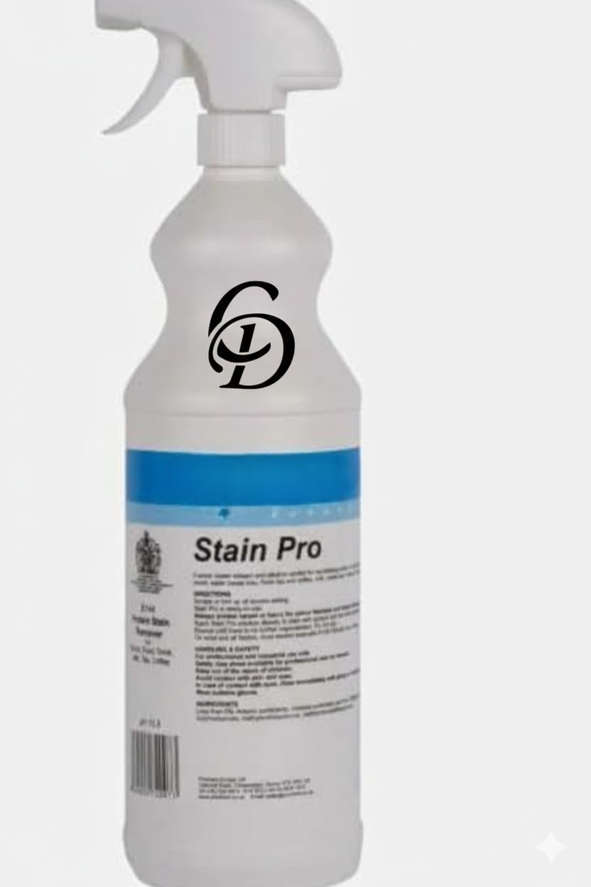 Stain Pro Professional Stain Remover to Remove Blood, Vomit, Wine, Ink, Tea, Coffee, Milk and Food Based Stains-carpet and sofa stain remover pet stain remover (1 Litre)(packaging may be vary)