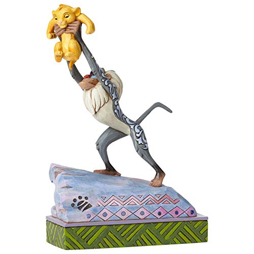 Enesco Disney Traditions by Jim Shore Rafiki and Baby Simba on Pride Rock Figurine, 8.125