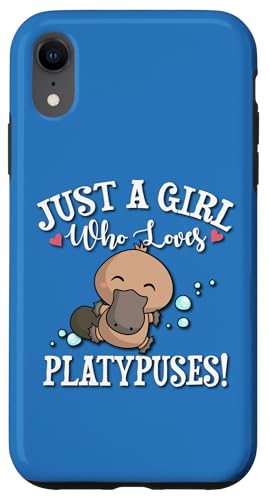 Funny Kawaii Kids Just A Girl Who Loves Platypus Lover Custodia per iPhone XR