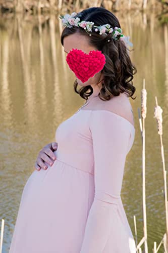 Pearl Flower Crown Floral Garland Headband Flower Halo Headpiece Hair Wreath Boho With Ribbon Party Wedding Festival Photos Pink By Vivivalue #TOP6