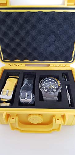 Relógio Orient Seatech Solar Titânio Cronógrafo Analógico Masculino Diver's MBTTC014 P1GX