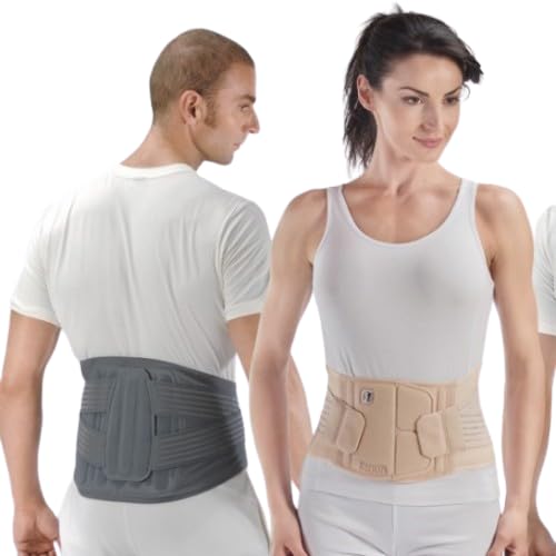 Corsetto lombosacrale con tiranti removibili Fgp 2 Skin L CIRC.BACINO 95-109CM grigio h=27 cm