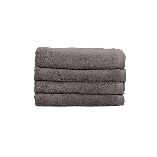100% Egyptian Cotton Bath Towels Set 27" X 49" - Pack Of 2, 600 Gsm Large, Fluffy, Plush Luxury Bathroom Towels - Quick Dry And More Absorbent Than Turkish Cotton Towels - Grey #TOP7