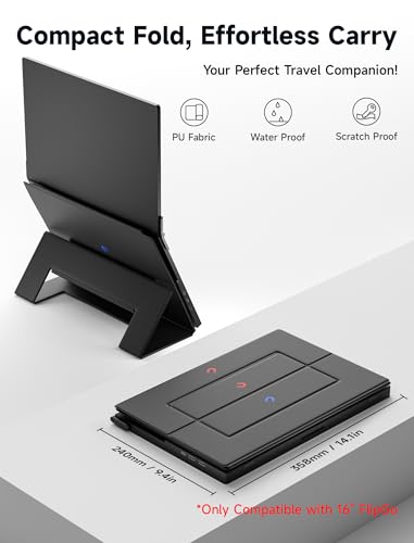 Image of JSAUX Leather Stand for FlipGo 16 inch Portable Monitor