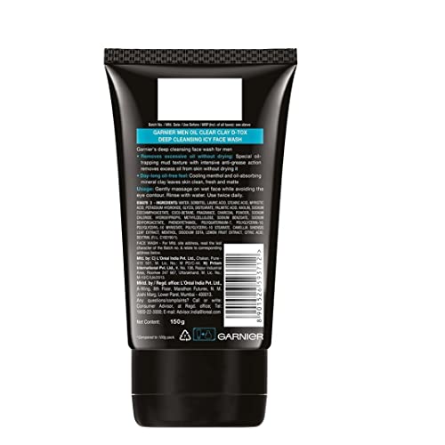 Garnier Men Oil Clear Face Wash, 100G 100Gm - image 9