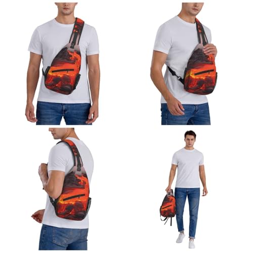 Morrales deportivos Cross Chest Bag negro unisex miniatura 7
