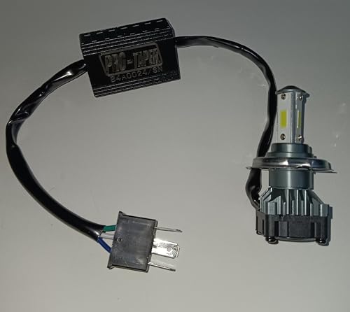 Image of 60W Super Bright H4 LED Headlight Bulb for Bike, Scooter, 6000 Lumens, 8000 RPM Fan, Aluminium Body, 12 Months Warranty