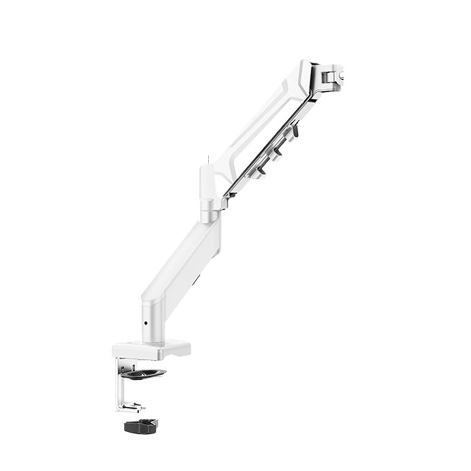 Bras robotisé pour support d'écran blanc fixation bureau - 2