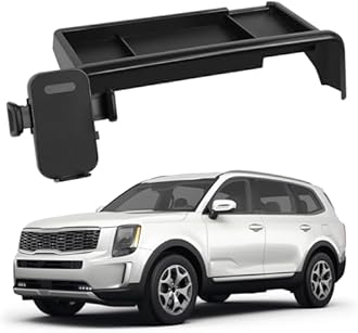 10.25Inch Car Phone Holder Mount Compatible With Kia Telluride EX/SX 2020-2022, LX/S 2022,Accessories Custom Fit Screen & Mobile Phone Stand 360°Adjustable Cell Phone Stability Car Decoration Mods Car