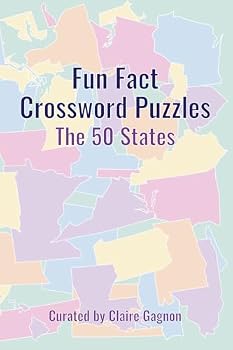 Paperback Fun Fact Crossword Puzzles: The 50 States Book