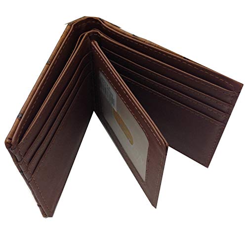 Cowboy Praying Mens Wallet Western Bifold Style W055 Brown2
