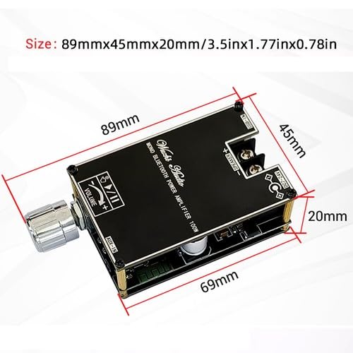 4PCS Audio ZK-1001B 100W Bluetooth Power Amplifier Board Mono Amp TPA3116D2