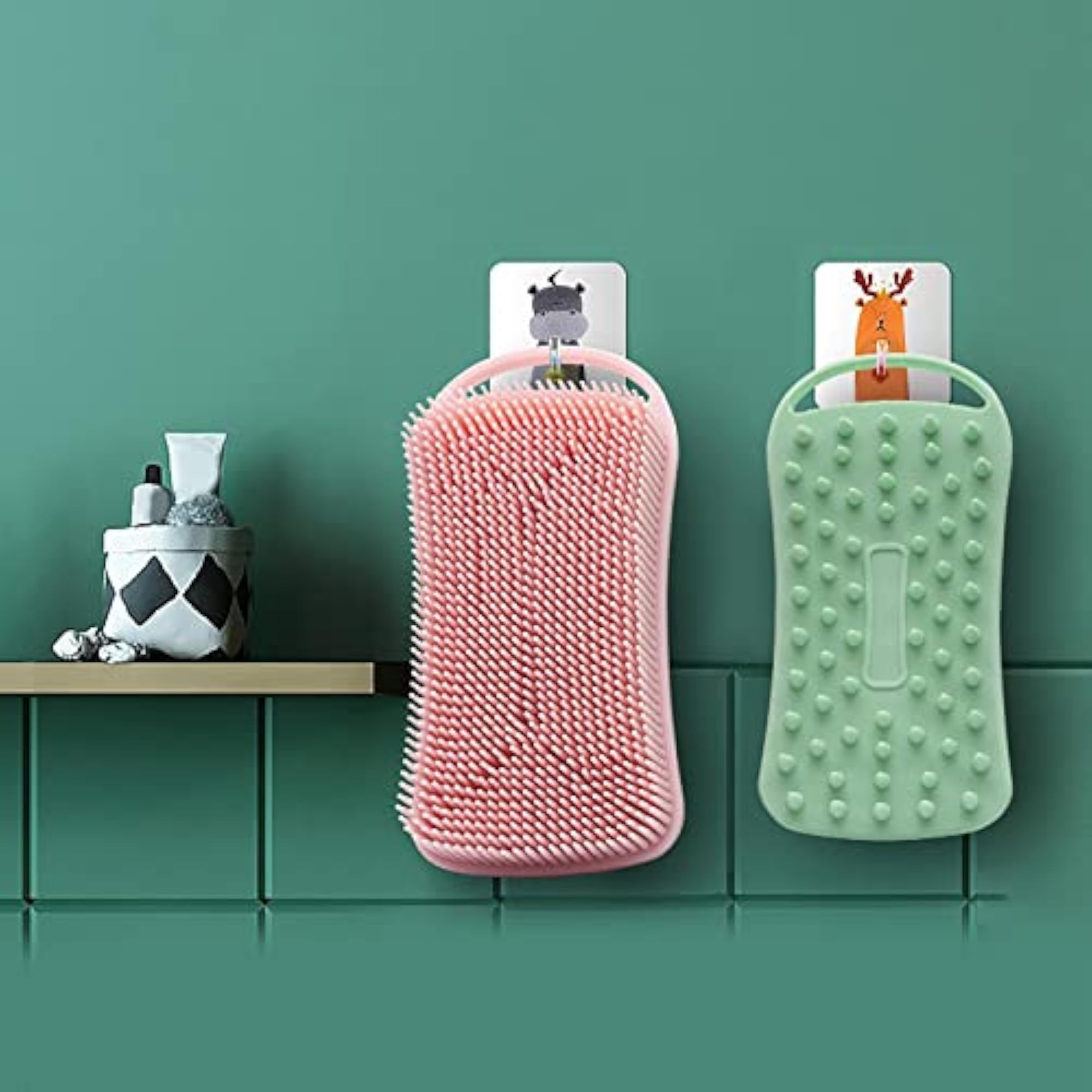 3x Silicone Scrubber Gentle Exfoliating Skin Shower Care