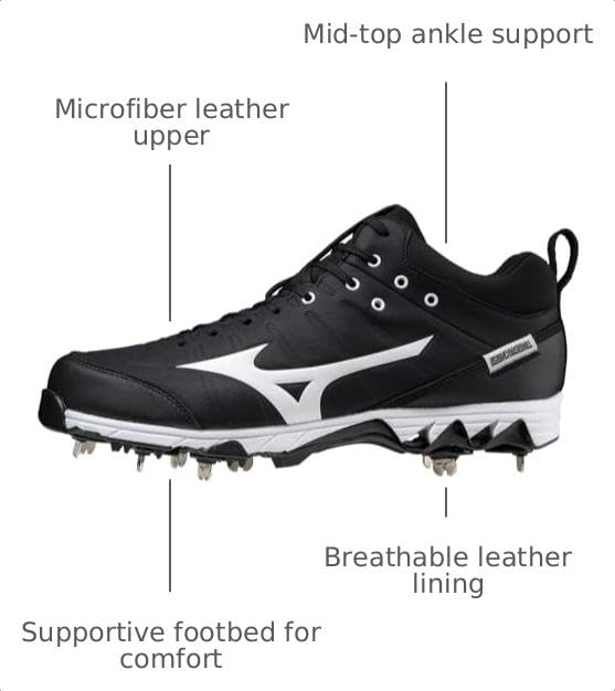 Image of Mizuno Men's 9-Spike Ambition 2 Baseball Shoe