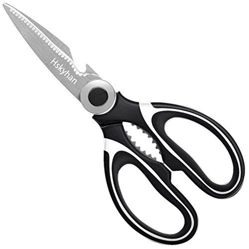Kitchen Shears Kitchen Scissors Hskyhan - Bottle Opener Multifunction Stainless Steel Heavy Kitchen Scissors for Meat Poultry Fish Vegetables and Other Daily Necessities