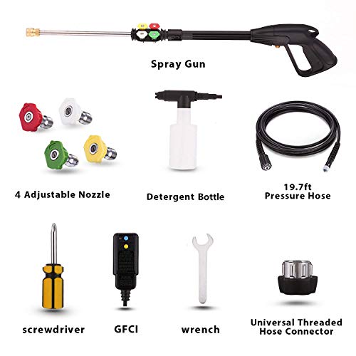 Homdox 3490PSI Electric Pressure Washer, 1800W Power Washer, 2.6GPM High Pressure Washer, Professional Washer Cleaner,4 Nozzles,HM5226(Green)