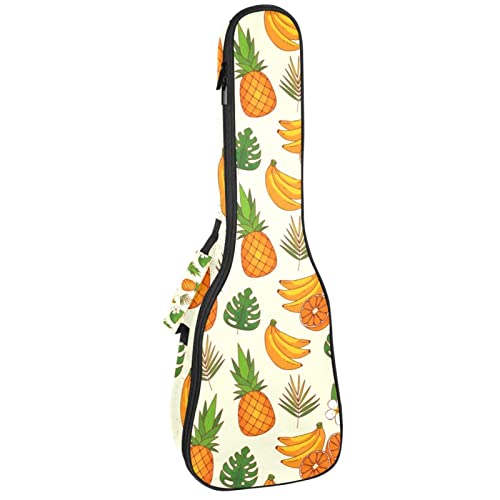 Housse pour ukulélé avec motif tropical ananas banane de 10 mm d’épaisseur et rembourrage en éponge de 53,3 cm avec… - Les Beatles, Paul McCartney, John Lennon, RIngo Starr, George Harrison Housse pour ukulélé avec motif tropical ananas banane de 10 mm d'épaisseur et rembourrage en éponge de 53,3 cm avec…