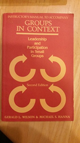 Groups in Context: Leadership and Participation... 0070710775 Book Cover