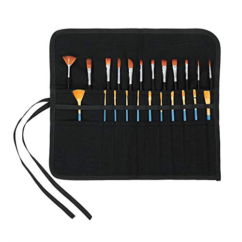 Waxed Canvas Brush Roll