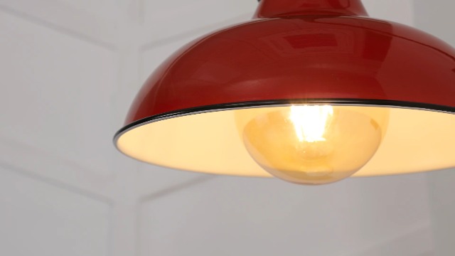 Image of JONATHAN Y Stanley 1-Light Gooseneck Sconce 12.25 inch, Red