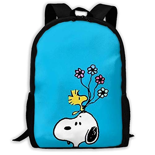 Mei shop Sn oopy Personalizado con Flor Mochila Informal Escolar Regalo de Viaje