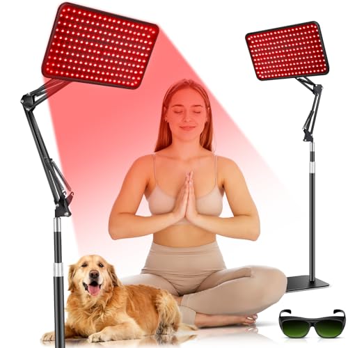 ROMISA Red Light Therapy for Body, 940nm Red Light Therapy Lamp with Adjustable Stand, Infrared...
