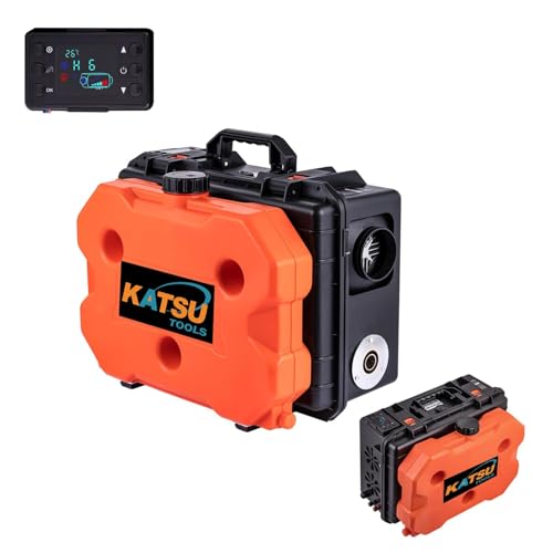 KATSU Calefactor Diésel 8KW 12V/24V/220V Todo en Uno, Calefacción de Aparcamiento para Coche, Camión, Caravana, con Pantalla LCD y Mando a Distancia