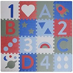 Colchóneta Para Jugar Bebes Colchoneta para Jugar Aron, Colchoneta de Piso, Bebe, Rompecabezas, Solera para Jugar para Bebes y Niıos pequeıos, Diversiijn, Unisex, ecolijgico y Libre de contaminantes