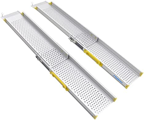 Amazon | Ruedamann 車椅子 用 スロープ 伸縮式 104.5-182cm スロープ 