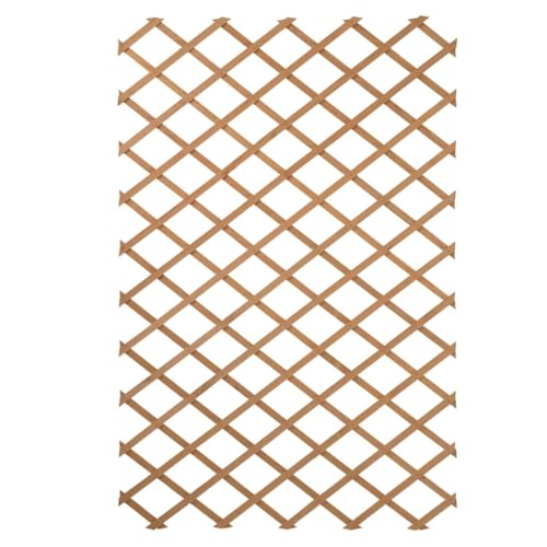Outside Living Industries Treillis Croisillon Extensible en Bois Brut 100x200cm