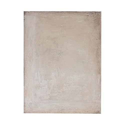 Qcdxfgdfh Neutral Beige Plain Abstract Wall Art Muted Earth Tone Vertical Canvas Print Minimal Home Decor(70x100cm/Frameless)