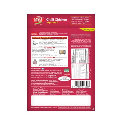 Image of TASTY NIBBLES Chilli Chicken 200GM Pouch [Pack of 6]