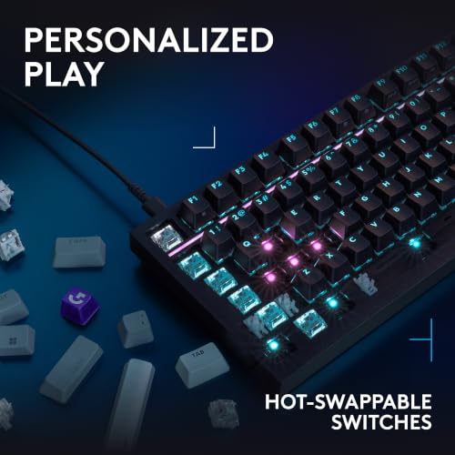 Logitech G316 X 75 Gaming Keyboard, Tactile Switches - Black - image 4