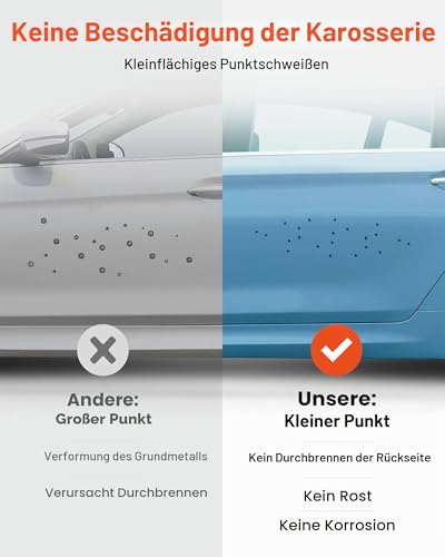 VEVOR 3 KW Karosserie Ausbeulspotter 7 Modi Automatisches Induktionsschweißen 220V Ausbeulspotter Werkzeug 3500A Dent Puller Punktschweißgerät