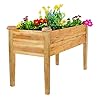Elevated Wood Raised Garden Bed Kit Planter Box Stand for Backyard, Patio, Naturally Rot-Resistant, 4x2x2.5ft Elevated Wood Raised Garden Bed Kit Planter Box Stand for Backyard, Patio, Naturally Rot-Resistant, 4x2x2.5ft