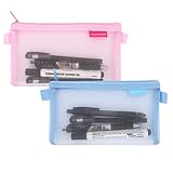 Ampliamente utilizado: la bolsa transparente para lápices no solo se puede usar como una bolsa de papelería para que los estudiantes tomen exámenes o la escuela, sino que también se puede usar como una simple bolsa de cosméticos o una bolsa de lavado para viajar. El estuche de malla para lápices es adecuado para guardar todos los accesorios para que puedas organizarlos ordenadamente.