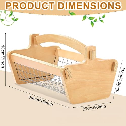 Frutero de madera con base de metal reforzado y diseño moderno para pan 6