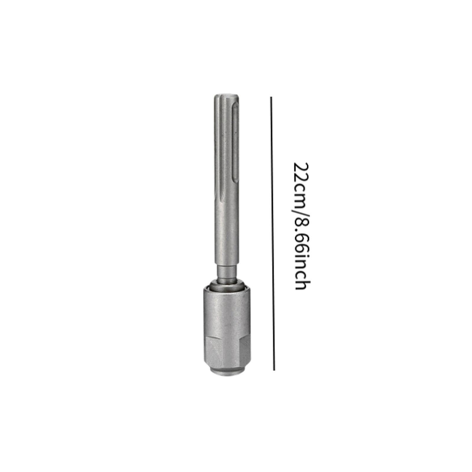 Adaptador de Taladro SDS, Portátil, Estable, Universal, para Taladros de Percusión, Conexión con Eje de Acero, Herramienta Rápida, Plata