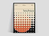 Plakat der Bauhaus-Kunstausstellung , Plakat der Bauhaus-Ausstellung , Bauhaus-Druck , Walter gropius , rahmenloses Leinwandbild E 50x70cm