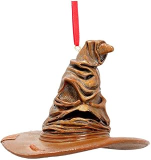 Nemesis Now Officially Licensed Harry Potter Sorting Hat Hanging Ornament, Brown, 9cm
