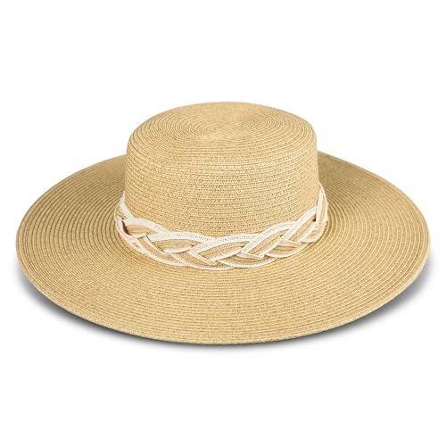 Image of Lucky Brand Straw Hat | Travel | Vacation | Sun Protection | Lightweight | Breathable | Summer | Beach | Straw
