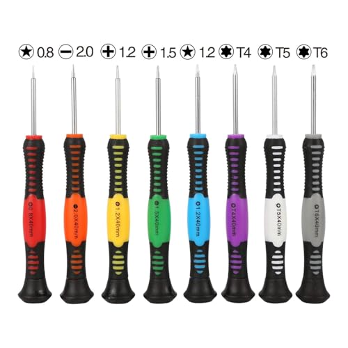 Image of Spartan Screwdriver Set - 8Screwdrivers Includes Torx, Phillips 1.5 & 1.2, Flathead 2.0, Tri-Point 0.6 and 2Triangle Paddles, 2Mount Bars, 1Graver, 1Scraper, 2Tweezers (Spa-16Pcskit)