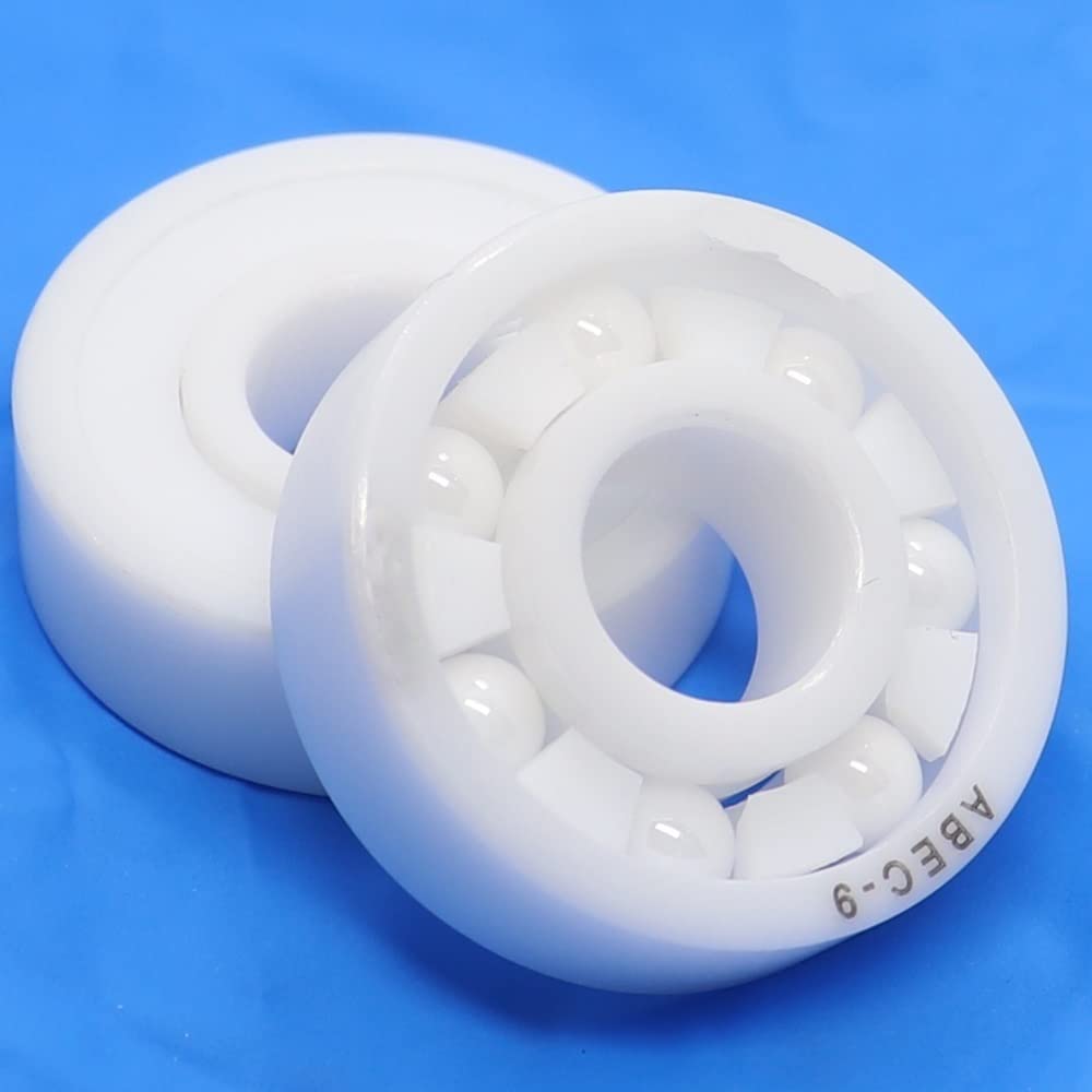 JEEFUSE 2PCS MR115 Full ZrO2 Ceramic Ball Bearing 5x11x4mm ABEC-9 Zirconia Ceramic Ocean Fishing Reels Miniature Ball Bearings