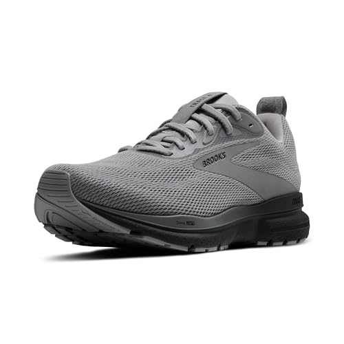 Brooks Men’s Trace 4 Neutral Running Shoe - Grey/Black/Ebony - 11 Medium