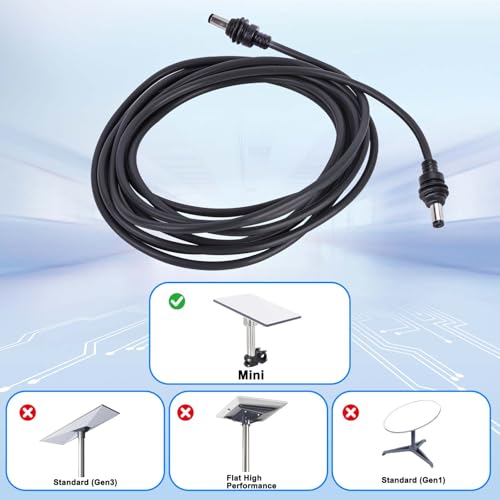Cable Starlink Mini 5521 soluciona fallos de alimentación con este repuesto impermeable 3m 3