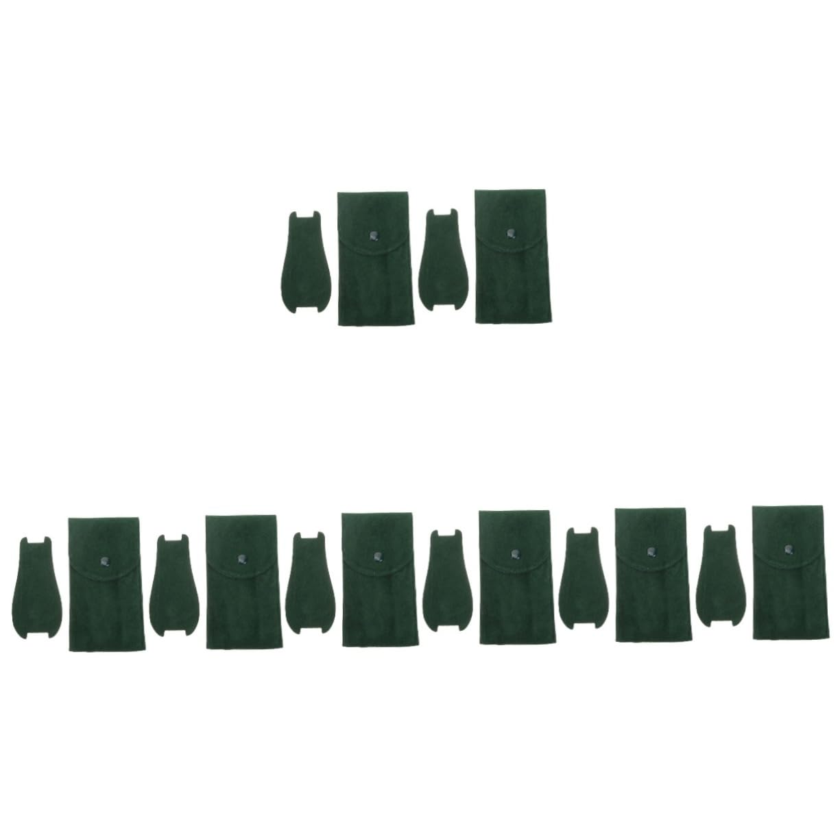 IMIKEYA 4 Sätze Aufbewahrungstasche Ansehen Bausatz Taschenuhr Gadget Schutz Wasserdicht Handgelenktaschen Uhrentasche Uhren-geschenketui Organizer Für Reiseuhren Flanell Green 2 Stück * 4