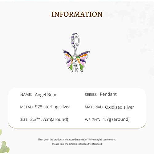 Breloques pour boucles d'oreilles pendentif papillon en émail DIY