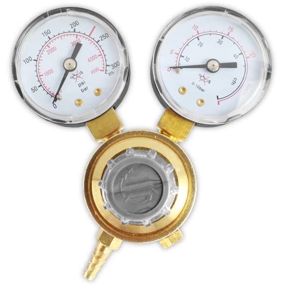 Bombola gas argon CO2 piena 8L 1,5m3 con regolatore Exakt Vogelmann, Bombola del gas per saldatura, Regolatore di saldatura a gas