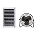 Mini Ventilatore Solare, Ventola di Raffreddamento Portatile Ad Energia Solare, Ventilatori Esterni Ricaricabili, Ventilatore A Batteria USB 15600 mAh, per Patio, Campeggio, Tenda,13.1inch
